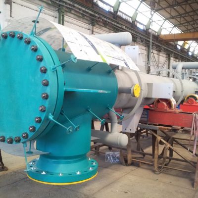 Vertical Process Gas Boiler in SA 516 Gr.70 / SA 387 Gr.11 Cl.2 at Daura Refinery – Size: 3.470 x 780 mm; 8 t – Bagdad, Iraq