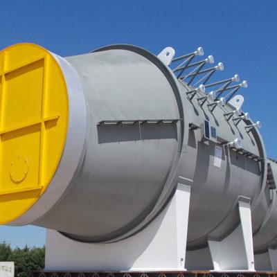 Waste Heat Boiler (Kettle type) in SA 516M Gr.70 at Omsk plant – Size: 12.030 x 3.910 mm; 106 t - Russia